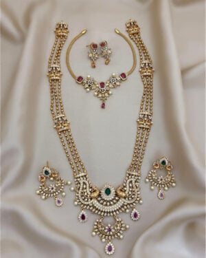 Pure Zirconian Diamond Necklace Set, ORN2605AM14