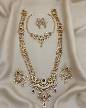 Pure Zirconian Diamond Necklace Set, ORN2605AM15