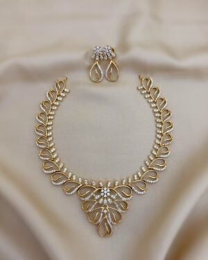 Pure Zirconian Diamond Necklace Set, ORN2605AM17