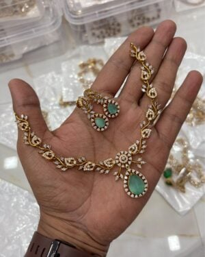 Pure Zirconian Diamond Necklace Set, ORN2605AM3