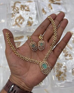 Pure Zirconian Diamond Necklace Set, ORN2605AM5