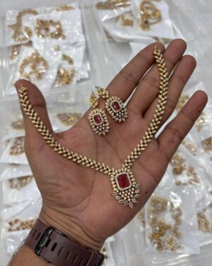 Pure Zirconian Diamond Necklace Set, ORN2605AM8