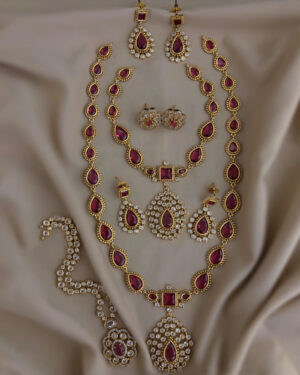 Pure Zirconian Diamond Necklace Set, ORN2605BM25
