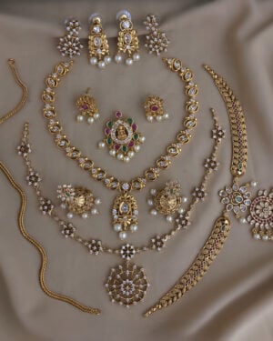 Pure Zirconian Diamond Necklace Set, ORN2605BM33