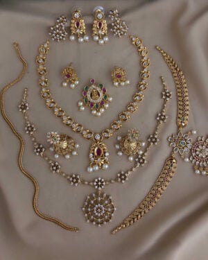Pure Zirconian Diamond Necklace Set, ORN2605BM34