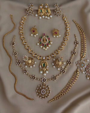Pure Zirconian Diamond Necklace Set, ORN2605BM35