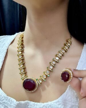 Pure Zirconian Diamond Necklace Set, ORN2605DM40