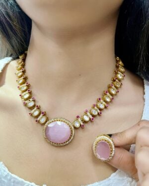 Pure Zirconian Diamond Necklace Set, ORN2605DM41
