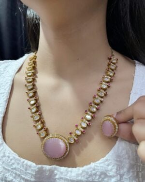 Pure Zirconian Diamond Necklace Set, ORN2605DM43