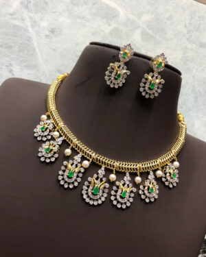 Pure Zirconian Diamond Necklace Set, ORN2705BM4