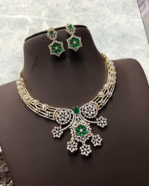 Pure Zirconian Diamond Necklace Set, ORN2705BM5