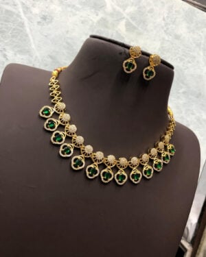 Pure Zirconian Diamond Necklace Set, ORN2805BM10