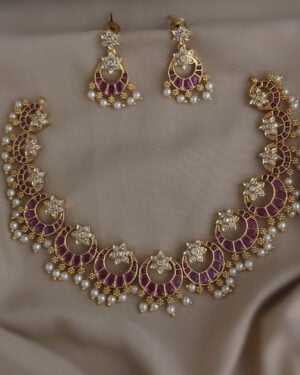 Pure Zirconian Diamond Necklace Set, ORN2805BM15