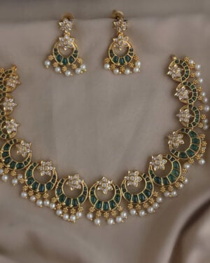 Pure Zirconian Diamond Necklace Set, ORN2805BM16