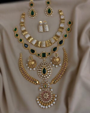 Pure Zirconian Diamond Necklace Set, ORN2805BM17