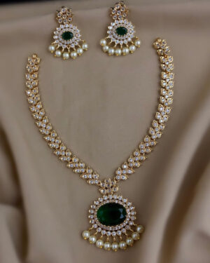 Pure Zirconian Diamond Necklace Set, ORN2805BM25