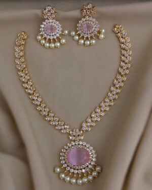 Pure Zirconian Diamond Necklace Set, ORN2805BM26