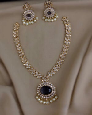 Pure Zirconian Diamond Necklace Set, ORN2805BM27
