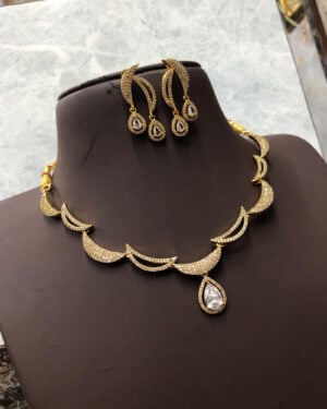 Pure Zirconian Diamond Necklace Set, ORN2805BM2
