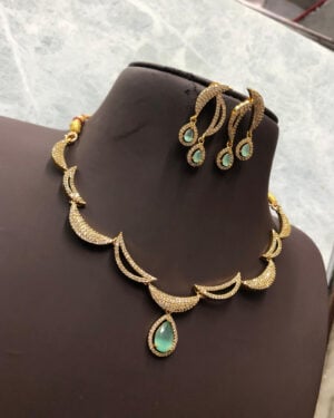 Pure Zirconian Diamond Necklace Set, ORN2805BM3