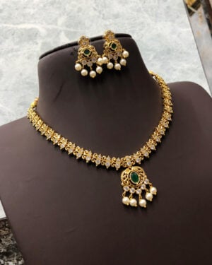 Pure Zirconian Diamond Necklace Set, ORN2805BM7