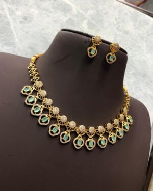 Pure Zirconian Diamond Necklace Set, ORN2805BM9