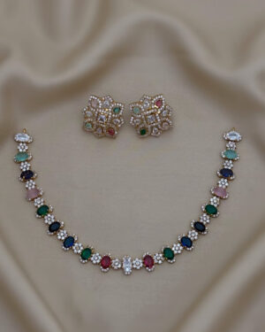 Pure Zirconian Diamond Necklace Set, ORN0206AM10