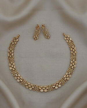 Pure Zirconian Diamond Necklace Set, ORN0206AM12