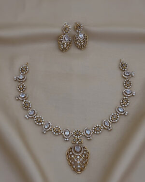 Pure Zirconian Diamond Necklace Set, ORN0206AM13