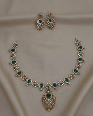 Pure Zirconian Diamond Necklace Set, ORN0206AM15