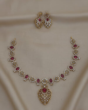 Pure Zirconian Diamond Necklace Set, ORN0206AM16
