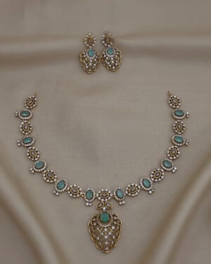 Pure Zirconian Diamond Necklace Set, ORN0206AM18