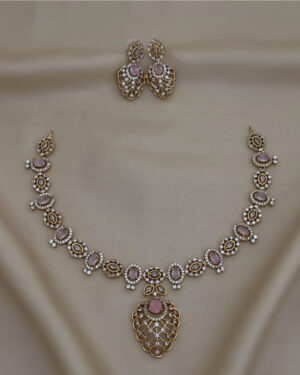 Pure Zirconian Diamond Necklace Set, ORN0206AM19