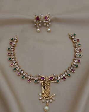 Pure Zirconian Diamond Necklace Set, ORN0206AM21