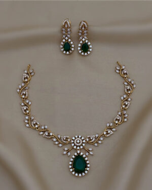 Pure Zirconian Diamond Necklace Set, ORN0206AM2