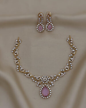 Pure Zirconian Diamond Necklace Set, ORN0206AM3