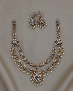 Pure Zirconian Diamond Necklace Set, ORN0206AM5
