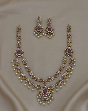 Pure Zirconian Diamond Necklace Set, ORN0206AM8