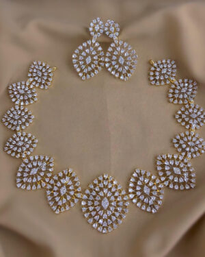 Pure Zirconian Diamond Necklace Set, ORN0206BM42