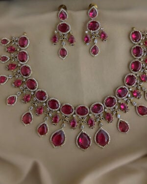 Pure Zirconian Diamond Necklace Set, ORN0206BM45