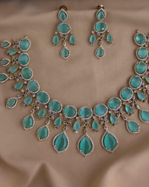 Pure Zirconian Diamond Necklace Set, ORN0206BM47