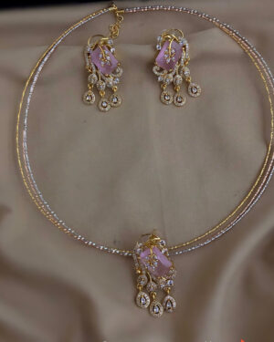 Pure Zirconian Diamond Necklace Set, ORN0206BM50
