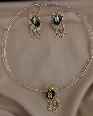 Pure Zirconian Diamond Necklace Set, ORN0206BM55
