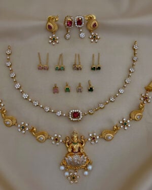 Pure Zirconian Diamond Necklace Set, ORN0306AM31