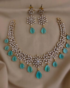 Pure Zirconian Diamond Necklace Set, ORN0306BM71