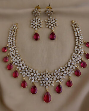 Pure Zirconian Diamond Necklace Set, ORN0306BM72
