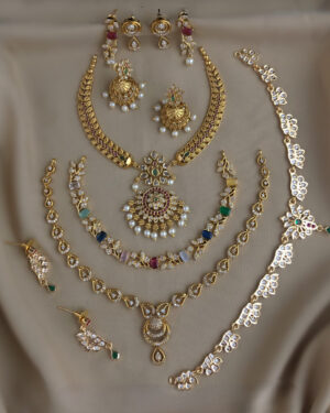 Pure Zirconian Diamond Necklace Set, ORN0406BM23