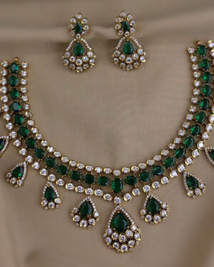 Pure Zirconian Diamond Necklace Set, ORN0406BM27