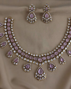 Pure Zirconian Diamond Necklace Set, ORN0406BM29