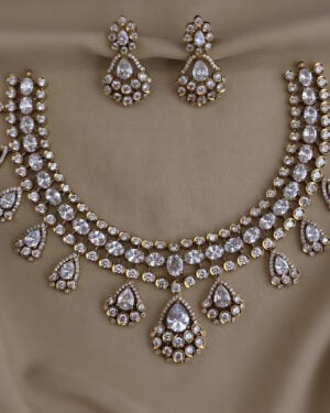 Pure Zirconian Diamond Necklace Set, ORN0406BM30